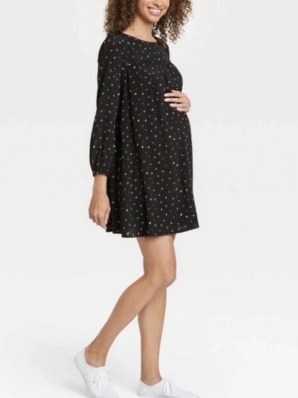 The Nines by Hatch Micro Ditsy Floral Boho Cottagecore Maternity Dress Size XXL